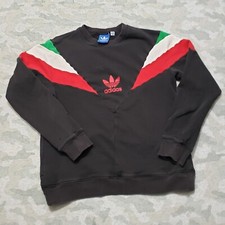 Felpa Adidas Rocky 4 vintage uomo maglione nero medio bandiera italiana anni 80