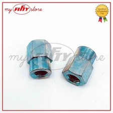 2x coppia dadi scarico marmitta Morini T4 TA Malaguti Fifty FULL CX 1982 85 FE14