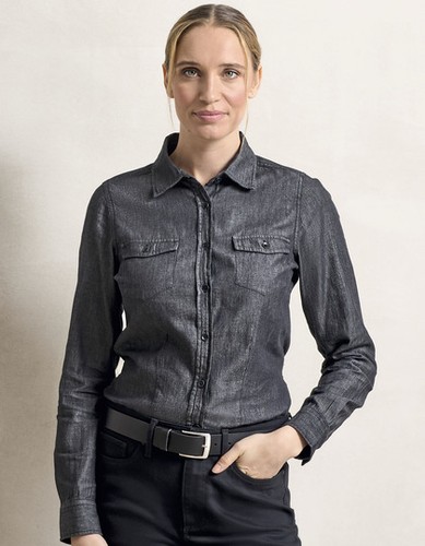 Donna camicia jeans maglia - di,