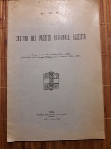 Statuto del partito nazionale - del,