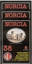 NORCIA PERUGIA TARTUFO NERO  2001 ACQUARELLO POLITO PIAZZA S.BENEDETTO TRUFFLE