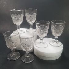 Set 6 bicchieri cordiali con bottoni e margherita design calice porta alto 4 pollici