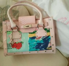 Borsa a Mano Da Collezione Blugirl Blumarine Originale Made In Italy 100% Pelle 