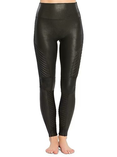 Spanx leggings moto ecopelle - spanx,