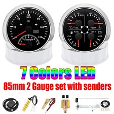 2 Gauge Set 85mm Car Boat GPS