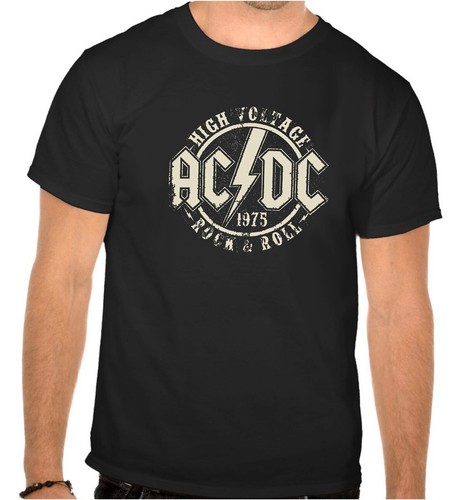 Shirt nera ac dc - t-shirt,