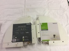 Coppia/Set Nuovo 0062322 Mensola Angolare 11,69” x 11,69” x 0,98” H Finitura Bianca Sigillata