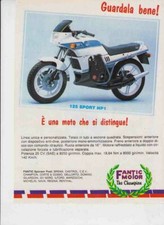 advertising Pubblicità -FANTIC MOTOR 125 SPORT HP1'85-MOTOITALIANE EPOCA