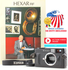⏯ [Top MINT] Konica Hexar RF 35mm Telecamera a telemetro pellicola nera dal...