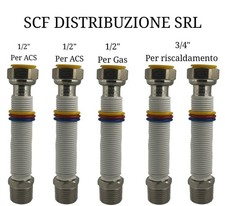 KIT FLESSIBILI INSTALLAZIONE MONTAGGIO CALDAIA ESTENSIBILI FINO A 40 CM