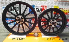 Harley Davidson cerchio ruota originali ant + post lega 19" x 2,15" + 16" x 3"