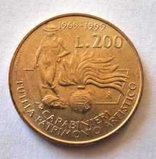 MONETA 200 LIRE 1999