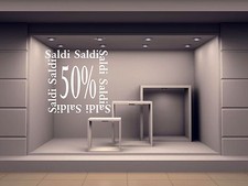 ADESIVO VETRINE SCONTI SALDI