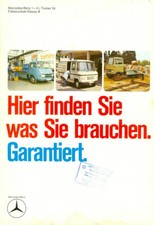 OPUSCOLO CAMION MERCEDES-BENZ – 1-4 TONNER - 1975