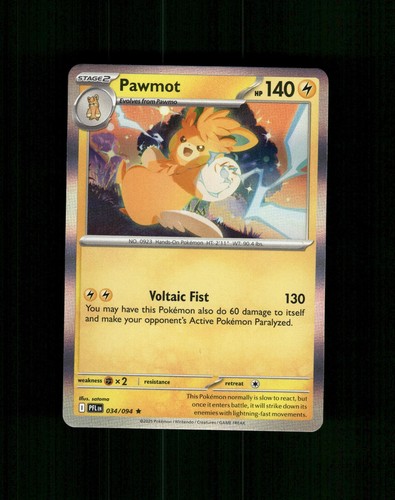 Pawmot 034 094 raro pokemon - pawmot, 034/094