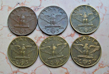5 centesimi impero 1938 1942 6 MONETE