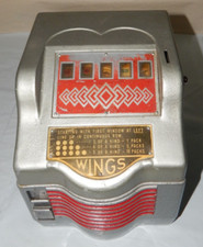 Slot machine vintage anni '30 GROETCHEN Wings Penny Vendor stimolatore commerciale sigarette