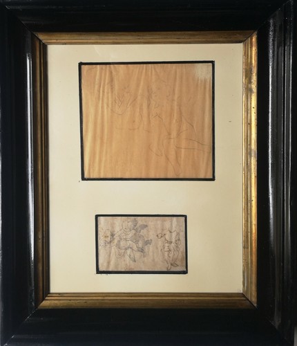 Coppia disegni antichi - disegni,