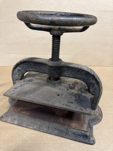 Antique book binding press - book,