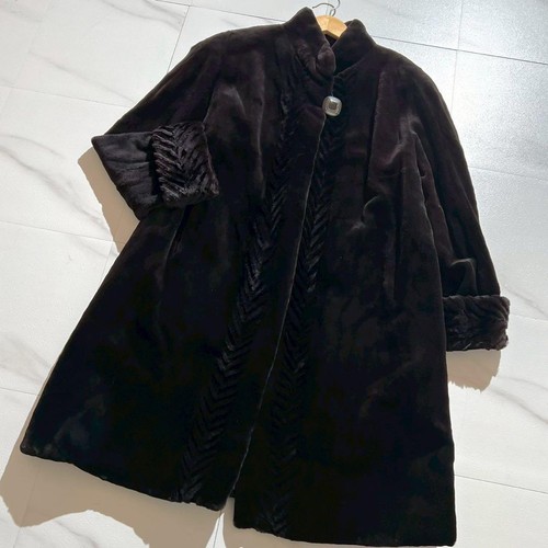 Cappotto lungo saga visone - cappotto,