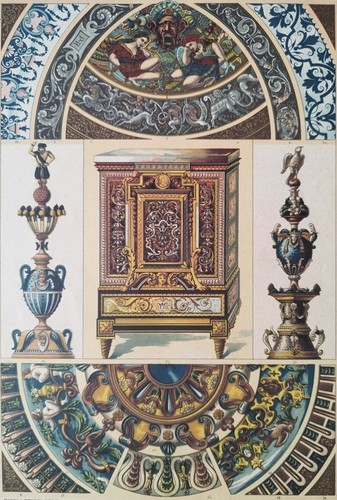 Antica stampa colori oro - stampa,