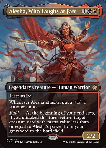 Mtg alesha who laughs fate - alesha,,