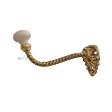 Guardaroba Gancio Appendiabiti Vecchio Bronzo Porcellana