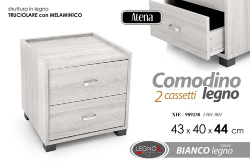 Comodino moderno cassetti - comodino,