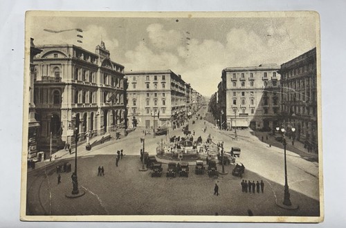 Cartolina napoli piazza - cartolina,