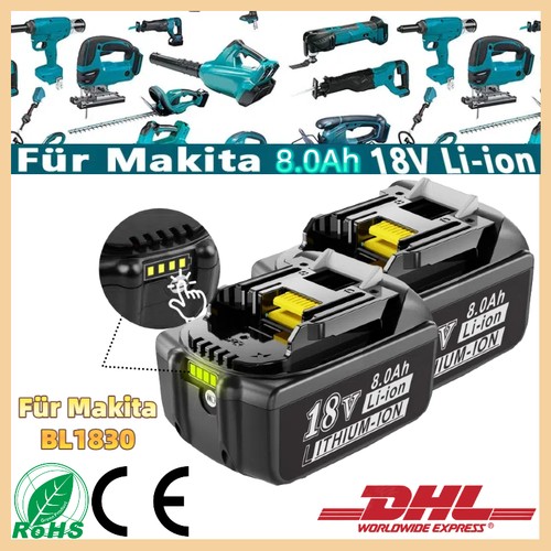 Batteria 18v 0ah per - 2x, 8.0ah