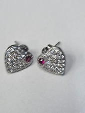 925 Silver Synthetic Ruby CZ