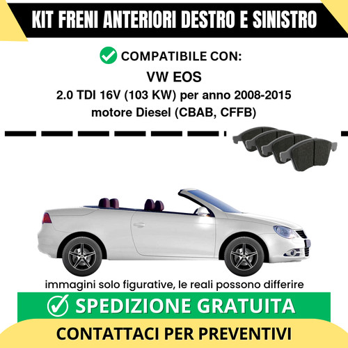 Pastiglie freno anteriori per - freno,