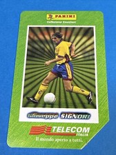 GIUSEPPE SIGNORI CALCIATORI PANINI - TESSERA SCHEDA TELEFONICA - TELECOM