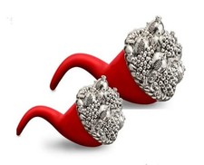 Cornucopia Rossa Argento -