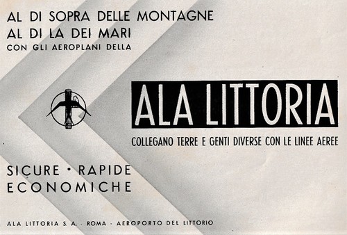 Pubblicita 1937 ala littoria - pubblicita',