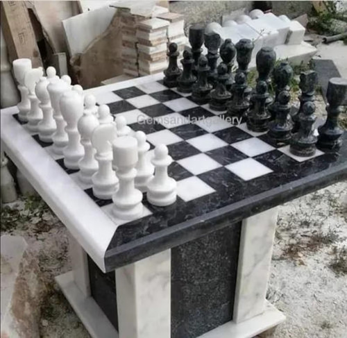 Scacchiera marmo tavolo - scacchiera,