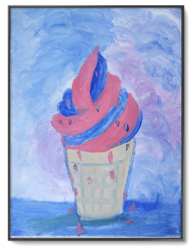 Cono gelato 12x16 moderno - cono,