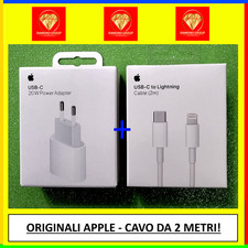 caricabatteria + cavo lightning 2 metri ORIGINALE APPLE per iphone 11 12 13 14?