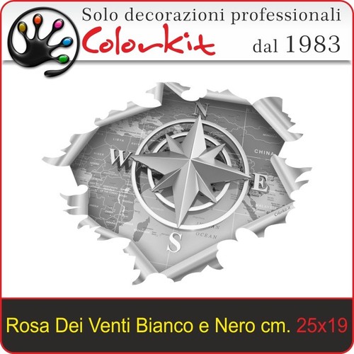 Adesivo rosa dei venti - rosa,