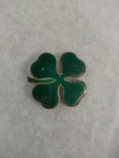 VINTAGE LOGO STEMMA ALFA ROMEO QUADRIFOGLIO VERDE ORIGINALE