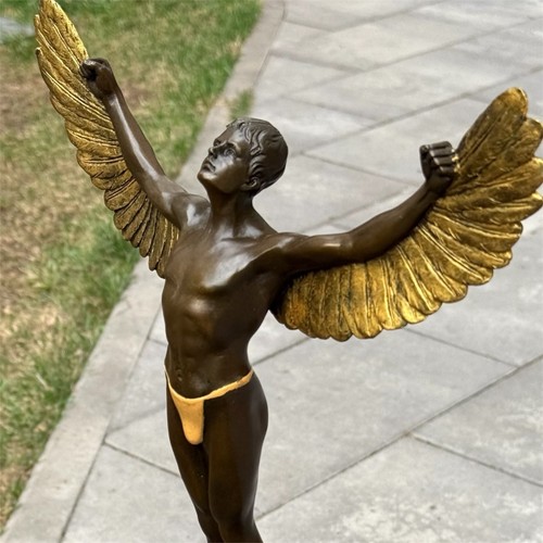 Statua bronzo icaro scultura - statua,