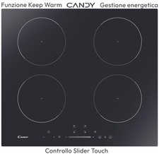 PIANO COTTURA NERO INDUZIONE 4