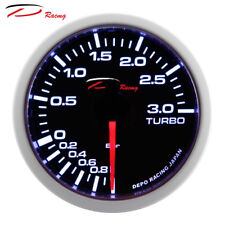 Manometro pressione Turbo DEPO -1 +3 Bar WS-MW5201B-1-3BAR VETRO FUME' 52 mm