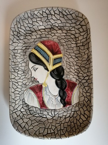 Piatto parete ceramica sarda - piatto,