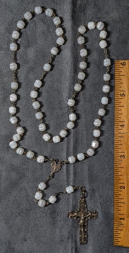 Antico rosario europeo argento