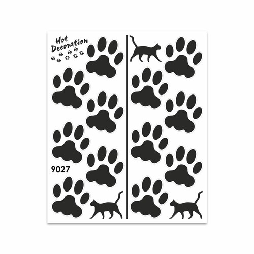 Adesivi stickers zampe gatto - adesivi,