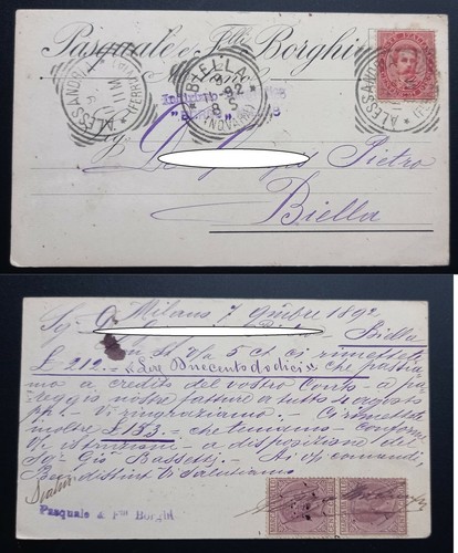 1892 cartolina pubblicitaria - 1892,