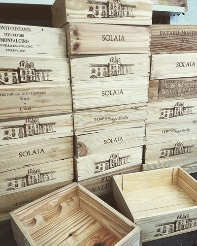 Cassa porta vino legno - 5x,