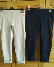 Golden Point Pantaloni Modello Skinny Nuovi 2 paia colori sabbia e blu Affare
