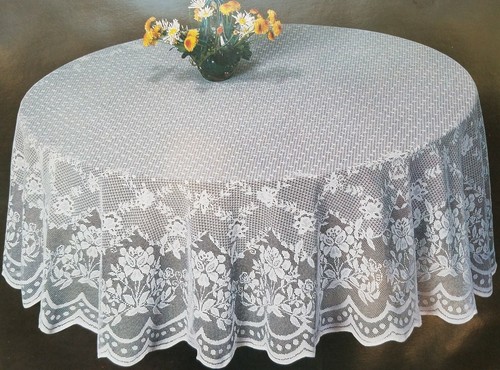 Tovaglia pizzo bianco - bianco, o
